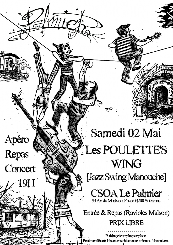 Affiche A4 Le Palmier Poulette's Wing